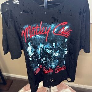 Black Distressed Mötley Crüe Band T-Shirt Bought from Etsy circa 2015-2016